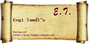 Engi Tamás névjegykártya