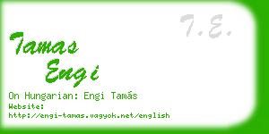 tamas engi business card